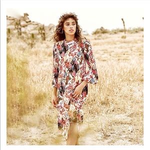 NWT XS Shara Pleated Midi Dress - Anthro / Maeve